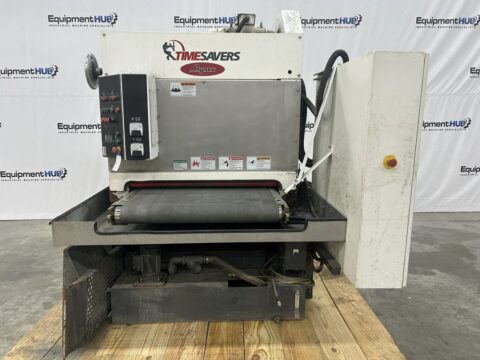 Timesavers Lynx 37MWT-DD-60 37" 2-Head Wet Wide Belt Sander Deburring & Finishing Machine