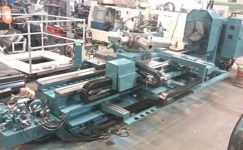 Vantage PB-50 50" x 152" Twin-Carriage Engine Lathe, 9" Spindle Bore