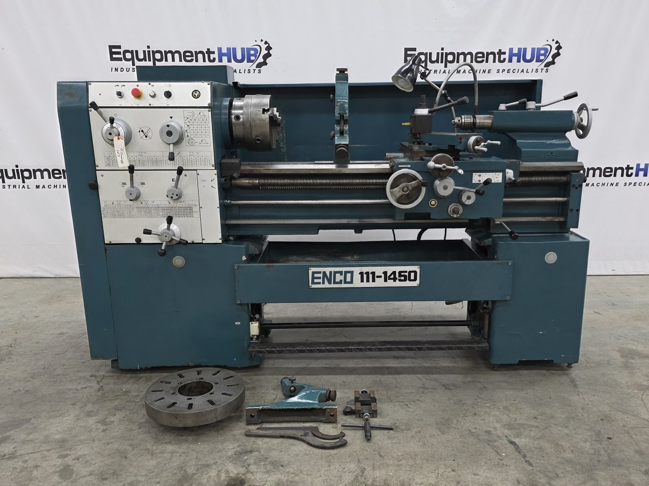 Enco 111-1450 14" x 40" Gap Bed Geared Head Engine Lathe