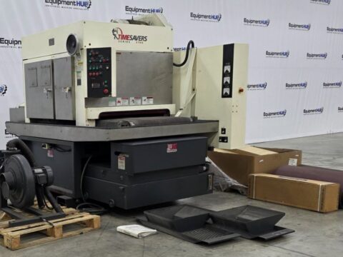 Timesavers 3131-13-044 3100 Series 37" 3-Head Wet Deburring / Finishing Machine