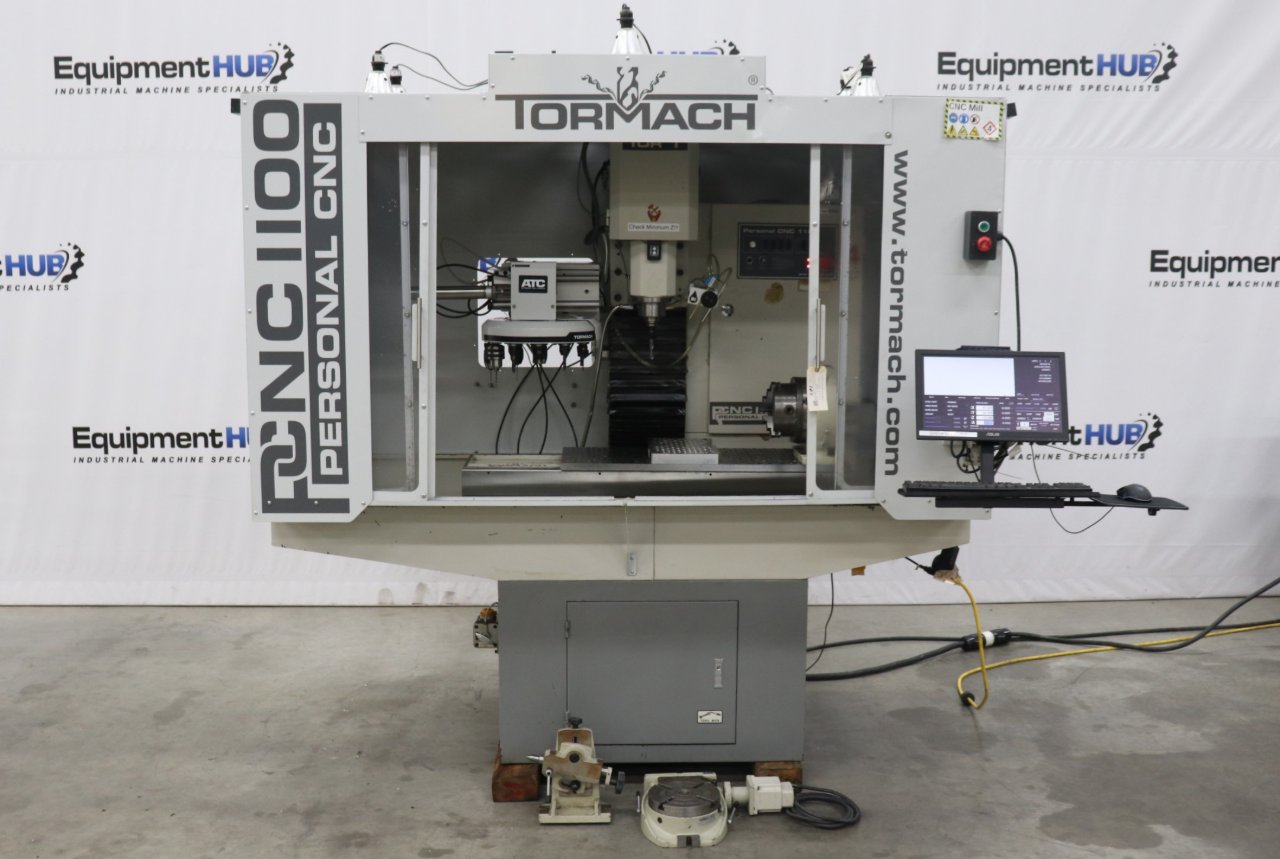 Tormach PCNC 1100 Series 3 CNC Milling Machine w/ Motorized Rotary Indexers